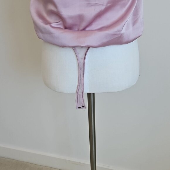 Abercrombie & Fitch Pink Mauve Lace Trim Cami Bodysuit - Picture 4 of 6